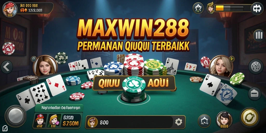 Tampilan menarik dari gameplay QiuQiu di MAXWIN288.